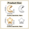 20Pcs 4 Styles 304 Stainless Steel Beads STAS-UN0063-95-4