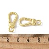 Brass Keychain Clasps KK-F893-15G-3