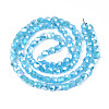 Electroplate Glass Beads Strands EGLA-N002-13-A05-2
