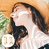 14Pcs Brass Stud Earring Findings KK-UN0002-61-6