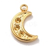 Ion Plating(IP) 304 Stainless Steel Pendants Rhinestone Setting STAS-A066-15G-1