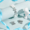 3Pcs 3 Styles 304 Stainless Steel Slide Lock Clasps FIND-UN00011-2