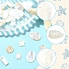 30Pcs 6 Styles Natural Freshwater Shell Pendants Sets SHEL-YW0001-11-4