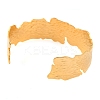 304 Stainless Steel Open Cuff Bangles for Women BJEW-G711-01A-G-3