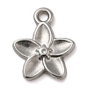 304 Stainless Steel Pendants STAS-M070-05P-1