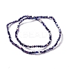 Electroplate Glass Beads Strands GLAA-E036-04-M-4