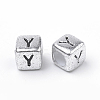 Plated Acrylic Beads PB43C9308-Y-2