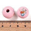 Easter Theme Printed Wood Beads WOOD-T032-22S-3
