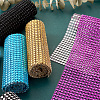 Plastic 24 Rows Rhinestone Mesh Wrap Roll AJEW-TA0001-09-16