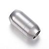 Tarnish Resistant 304 Stainless Steel Magnetic Clasps with Glue-in Ends STAS-E113-28P-1