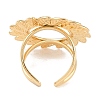 304 Stainless Steel Open Cuff Rings for Women RJEW-S410-01G-02-3