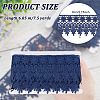 7.5 Yards Polyester Flower Lace Ribbon DIY-GO0001-77-2