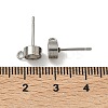 Non-Tarnish 201 Stainless Steel Stud Earring Settings STAS-S041-08-3