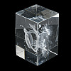 3D Laser Engraving Animal Glass Figurine DJEW-R013-01D-5