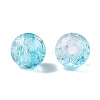 Transparent Crackle Acrylic Beads CACR-N002-22B-2