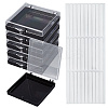 9Pcs Plastic Fake Nail Tips Storage Box CON-SP0001-15D-1