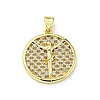 Brass with Cubic Zirconia Pendants FIND-Z023-09C-01-1