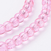 Spray Painted Crackle Glass Beads Strands CCG-Q001-4mm-02-3