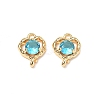 Brass Micro Pave Cubic Zirconia Pendants KK-A259-15G-1
