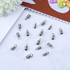 30Pcs 3 Size 304 Stainless Steel Coil Cord Ends STAS-CJ0001-152-5