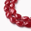 Opaque Solid Color Glass Beads Strands GLAA-E405-02A-D-1