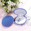 4Pcs Shell Shaped Velvet Jewelry Storage Boxes VBOX-DJ0001-02D-7