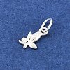 925 Sterling Silver Flower Charms STER-H118-07S-3
