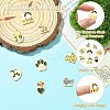 8Pcs 8 Styles 304 Stainless Steel Enamel Pendants STAS-CJ0003-38-3