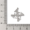 Non-Tarnish Viking 304 Stainless Steel Pendants STAS-U010-08P-3