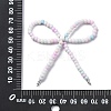 Alloy & Glass Seed Beads Bowknot Chandelier Component Links PALLOY-D359-03H-3