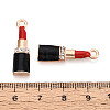 Alloy Rhinestone & Enamel Pendants ENAM-T024-62A-G-3