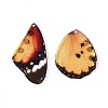 Epoxy Resin Butterfly Wing Pendants RESI-T057-86C-2