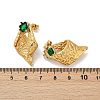 Conch 304 Stainless Steel Glass Stud Earrings EJEW-M105-04G-5