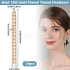 10Pcs Brass Rhinestone Cup Chain Big Pendants KK-BBC0011-79-2