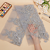 2 Yards Polyester Embroidery Flower Lace Trim DIY-WH0661-27A-3