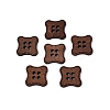 4-Hole Square Wood Buttons BUTT-Q046-09B-1
