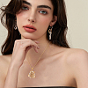 2Pcs 2 Styles Brass Pendant Cabochon Settings KK-HS0001-20G-6