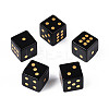 Natural Obsidian Carved Cube Dice T144-07F-1