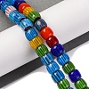 Handmade Lampwork Chevron Beads Strands LAMP-K041-01B-03-2