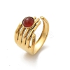 Natural Gemstone Finger Rings RJEW-K290-10G-2