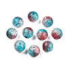 Transparent Crackle Acrylic Beads CACR-N002-14-3