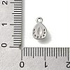 Rack Plating Brass Micro Pave Cubic Zirconia Charms KK-M014-06P-3