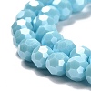 Electroplate Opaque Glass Beads Strands EGLA-A035-P6mm-A08-3
