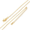 Brass Rolo Chains Necklaces for Women NJEW-D302-43G-4