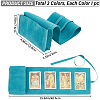 3Pcs 3 Colors Double-Sided Velvet Tarot Cards Storage Bags ABAG-CN0001-04-2