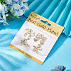 12Pcs 4 Styles 201 Stainless Steel Pendants STAS-BBC0007-31-5