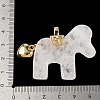 Natural Quartz Crystal Carved Pendants G-C274-02K-4