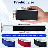 6Pcs 3 Colors EVA with Nylon Snowboard Straps FIND-CN0002-27-2