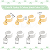 8Pcs 4 Style 304 Stainless Steel Open Cuff Rings Set RJEW-AB00010-3
