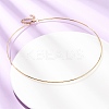1.5MM 201 Stainless Steel Wire Choker Necklace NJEW-Z098-02G-3